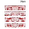 Horror Themed Halloween Blood Hand Pattern Water Bottle Sticker Decoration