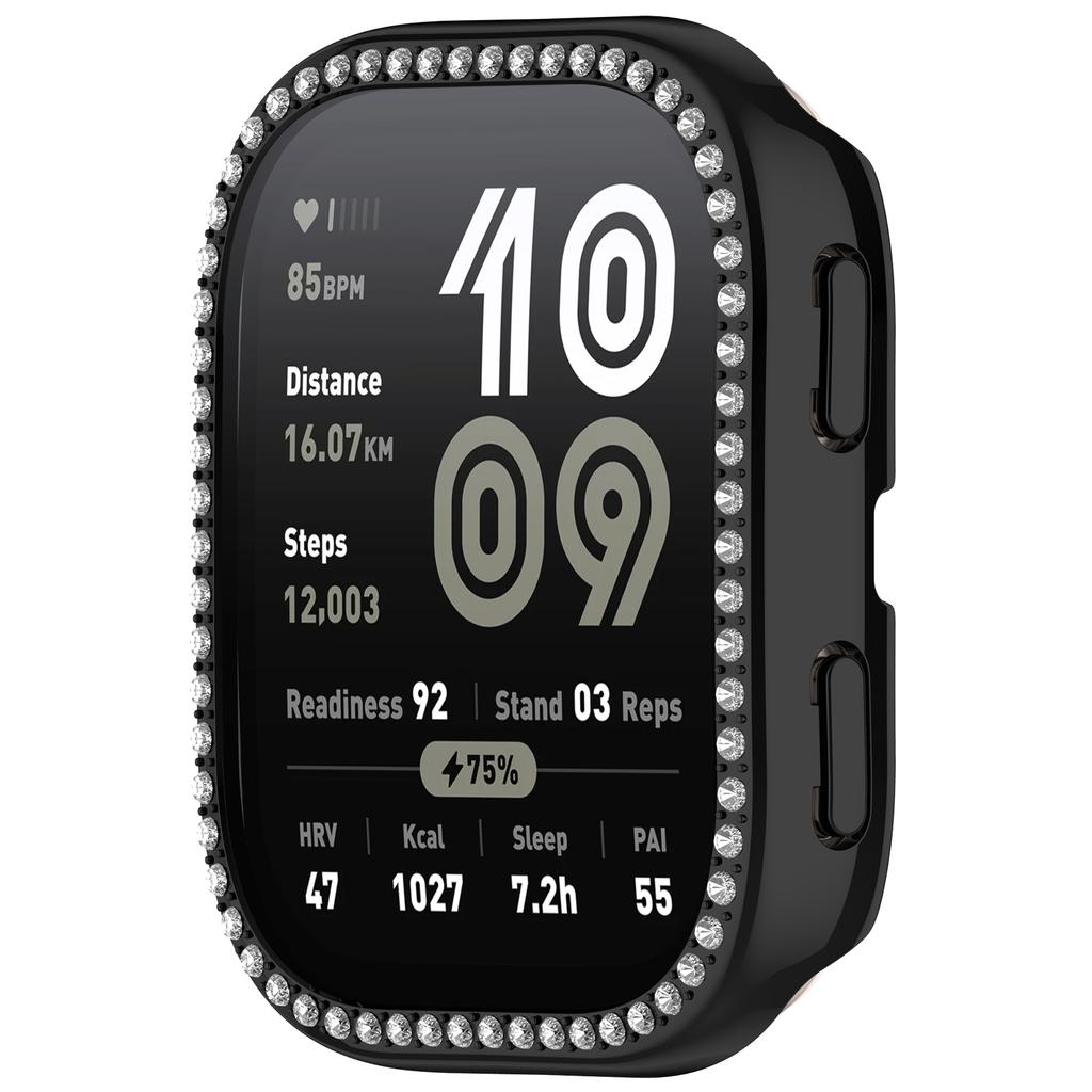 Für Huami Amazfit Bip 6 (A2435) Uhrengehäuse Strassdekor Hohl Galvanisiert PC Uhrenabdeckung