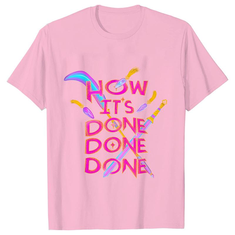 Women's T-shirts Kpop Demon Hunters Printed Short Sleeve Top T-shirt