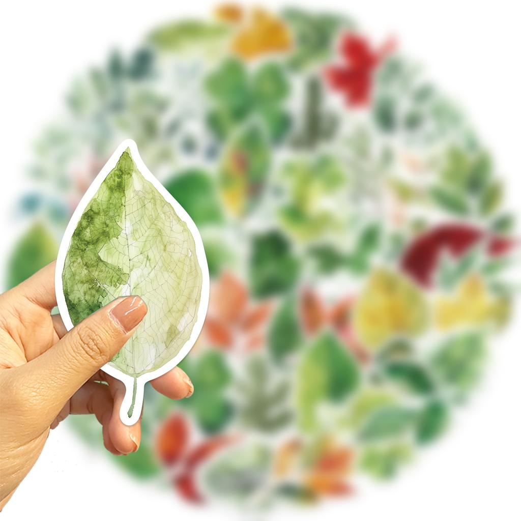 50 Cartoons, One Tree, One Leaf, Graffiti Stickers, Decorative Guitar Notebook Suitcase DIY Waterproof Stickers