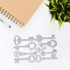 Key Shape Cutting Dies Scrapbooking Templates Carbon Steel Die Cut Templates for Card Making Packaging