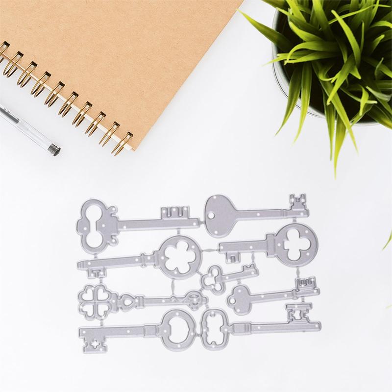 Key Shape Cutting Dies Scrapbooking Templates Carbon Steel Die Cut Templates for Card Making Packaging