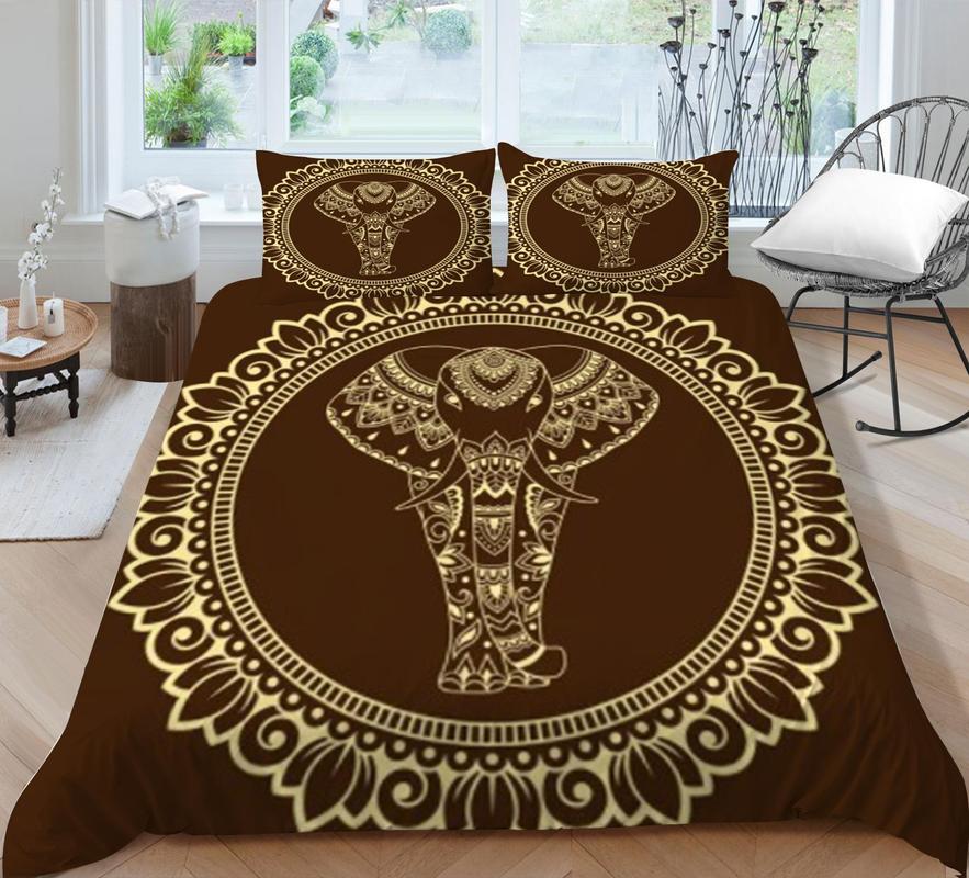 Bed Cover 3D Bohemia Printing Themed Print Homes Bedding Quilt Cover Textiles Polyester Breathable Home Bedclothes