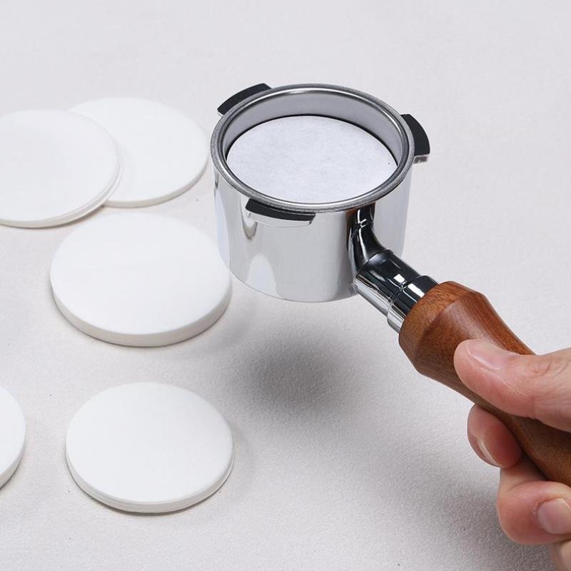 500 Pcs Coffee Paper Filter 58 Mm Wood Pulp Filter Portafilter Paper Compatible With Coffee Machine Handle