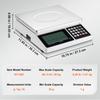 SucceBuy 30kg/1g Digital Counting Scale Electronic Gram Scale with RS232 Port and LCD Screen for Parts Coins Home Food Weighting