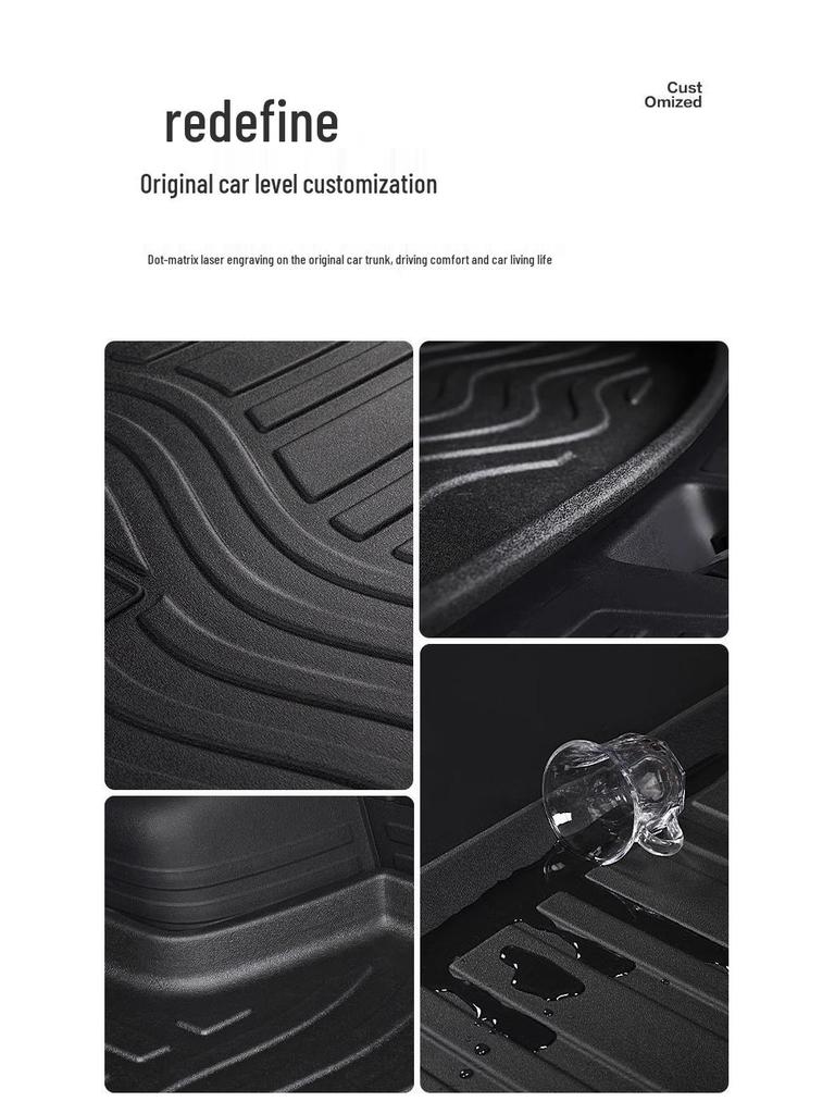 Jetta VS8 Wasserdichte TPE-Kofferraummatte - Auto-Innenzubehör