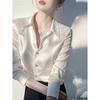 Han3987 White Shirt - 2025 Spring Trend: Elegant, Light Luxury, Age-Defying Style