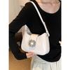 Classic Red Women Wedding Bags  Fashion Patent Leather Shoulder Underarm Bag Solid Color Lady Handbags
