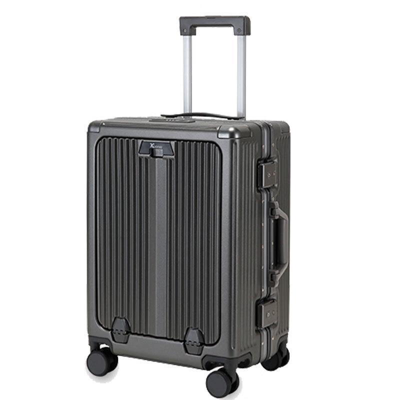 KUAICHI Smart Front-Opening Aluminum Frame Travel Luggage