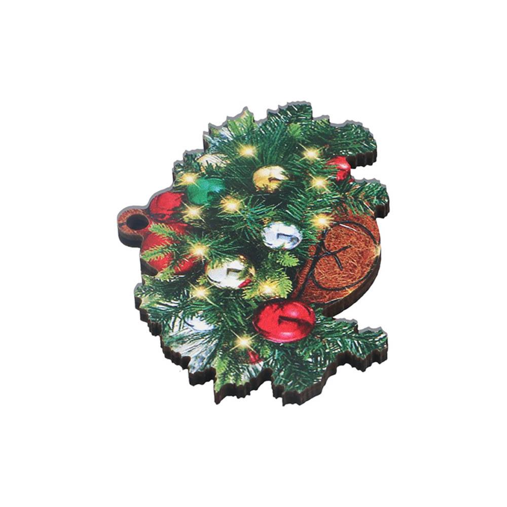 2D Flower Basket Hanging Ornament Hanging Mini Flower Basket Small Bell Pine Cone Pendant  Home