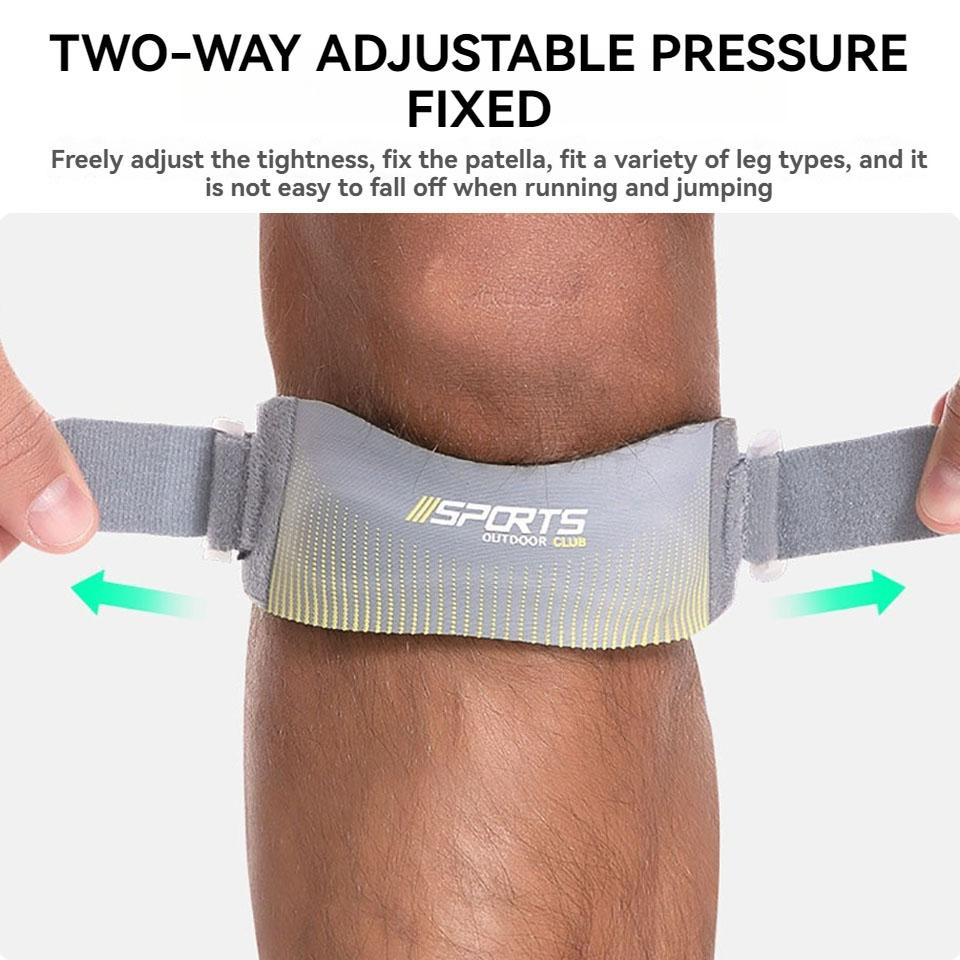 1Pcs Adjustable Knee Strap for Sports Running Basketball Shock Absorption Compression Knee Pads Men Women Outdoor