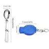 Outdoor Camping Folding Spoon With Box Stainless Steel Spoon Multifunctional Portable Foldable Travel Tableware Picnic Tool