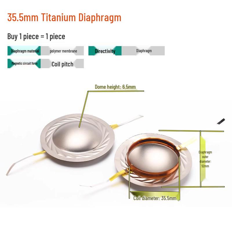 25-51 Core Tweeter Voice Coil Diaphragm for Speaker Repair