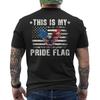 This Is My Pride Flag American Flag,  Bald Eagle 4th Of July Patriotic ON BACK
