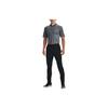 Under Armour Luxe Solid Slim-Fit Golf Polo Shirt Men Tops Grey 1370150-012