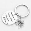 Four Leaf Clover Good Teacher Stainless Steel Keychain Lucky Design Fashion Pendant Practical Graduation Gift