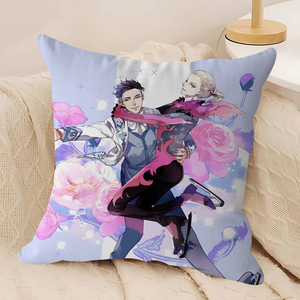 Anime Y-Yuri On Ice Cushion Cover 30x50 Polyester Sofa Cushions Decorative Throw Pillows Home Decoration Pillowcover