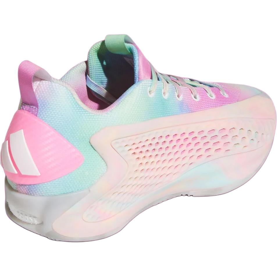New Adidas A.E. 1 Anti Slip Wear Resistant Low Top Children's Basketball Shoes White Pink JR3916