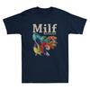 MILF Unisex I Love Fish Funny Fish Graphic Quote Vintage Unisexs Short Sleeve TShirt