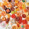 Set of Miniature Dollhouse Decorating DIY Bread 40/50 Foods, Parts, Accessories, Resin, Handmade, Donuts, Chocolate, (Mixed)
