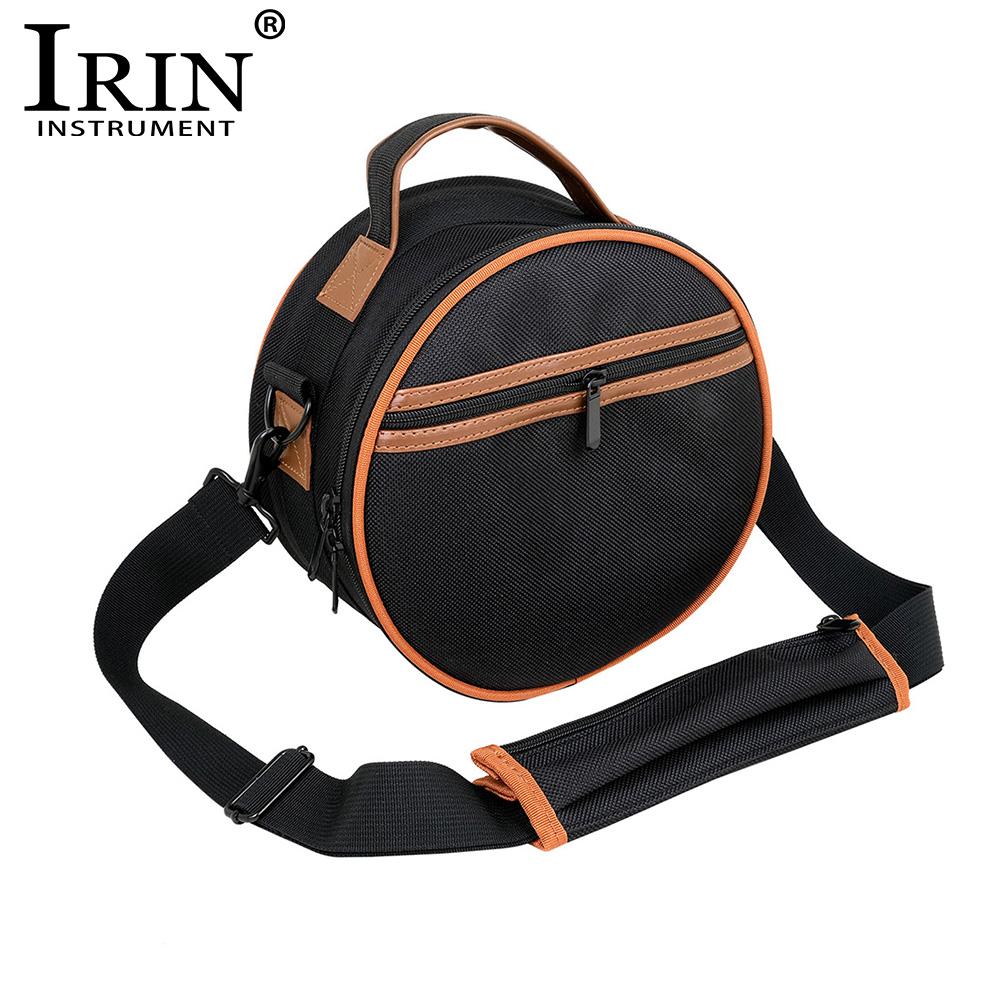 IRIN Borsa a Tracolla Tamburo Etereo da 8 Pollici Tamburo a Lingua d'Acciaio Borsa Impermeabile Accessori per Strumenti a Percussione Nero/Marrone