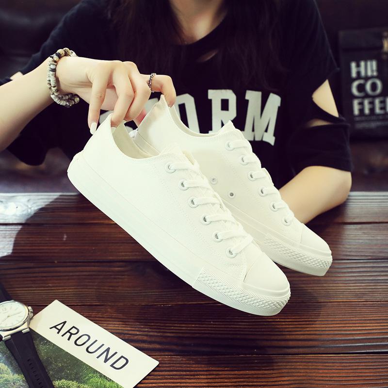 Shengxuanny Новые осенние корейские парусиновые туфли мужские туфли на шнуровке желтые — фото 5