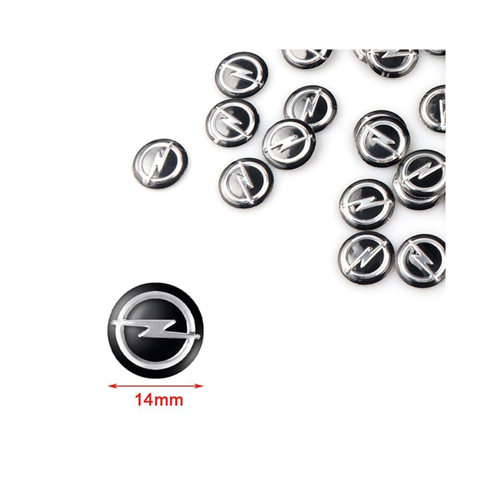 2/5/10/20pcs 14MM Car Remote Key Emblem Decoration Logo Stickers for Opel Astra H G Insignia Antara Ampera Mokka Zafira Corsa