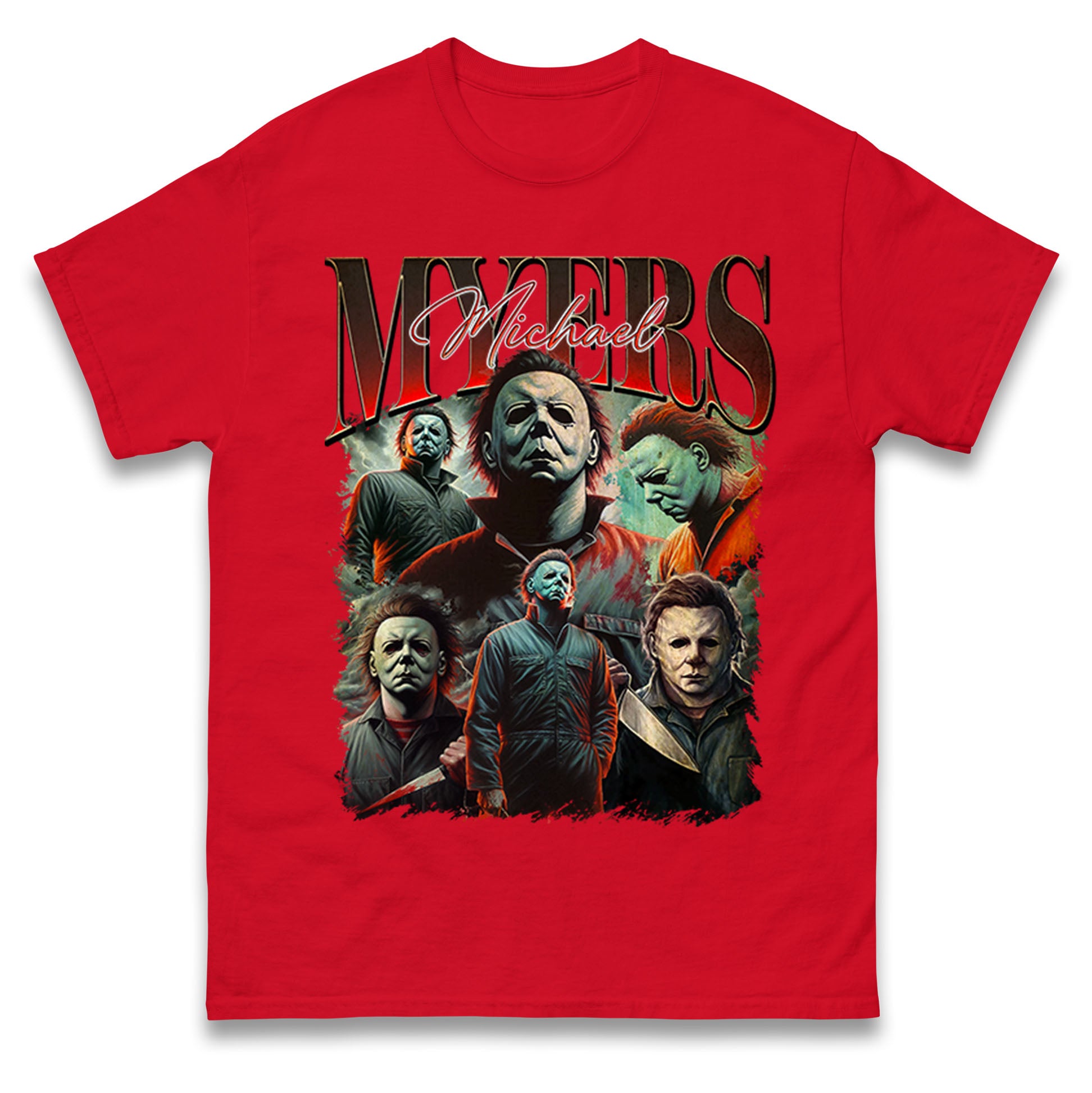 Michael Myers Halloween Bootleg Mens T Shirt Womens Tops Tees 4XL