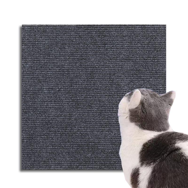 Cat Scratching Mat DIY Self-Adhesive Trimmable Carpet Cat Scratching Post Carpet for Anti-scratching Sofa Furniture Protection