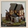 2963PCS Medieval Inn House MOC Building Blocks Architecture DIY Assembly Creative Toy Collection Display Educational Gift