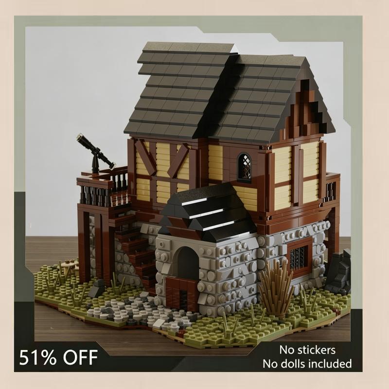 2963PCS Medieval Inn House MOC Building Blocks Architecture DIY Assembly Creative Toy Collection Display Educational Gift