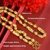 Vietnamese Gold Sand Olive Bead Pattern Necklace Men's Chinese Style Copper Alloy Jewelry Accessories