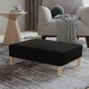 Day and Night - Day and Night Black Fabric Footstool 78x56x32 Cm