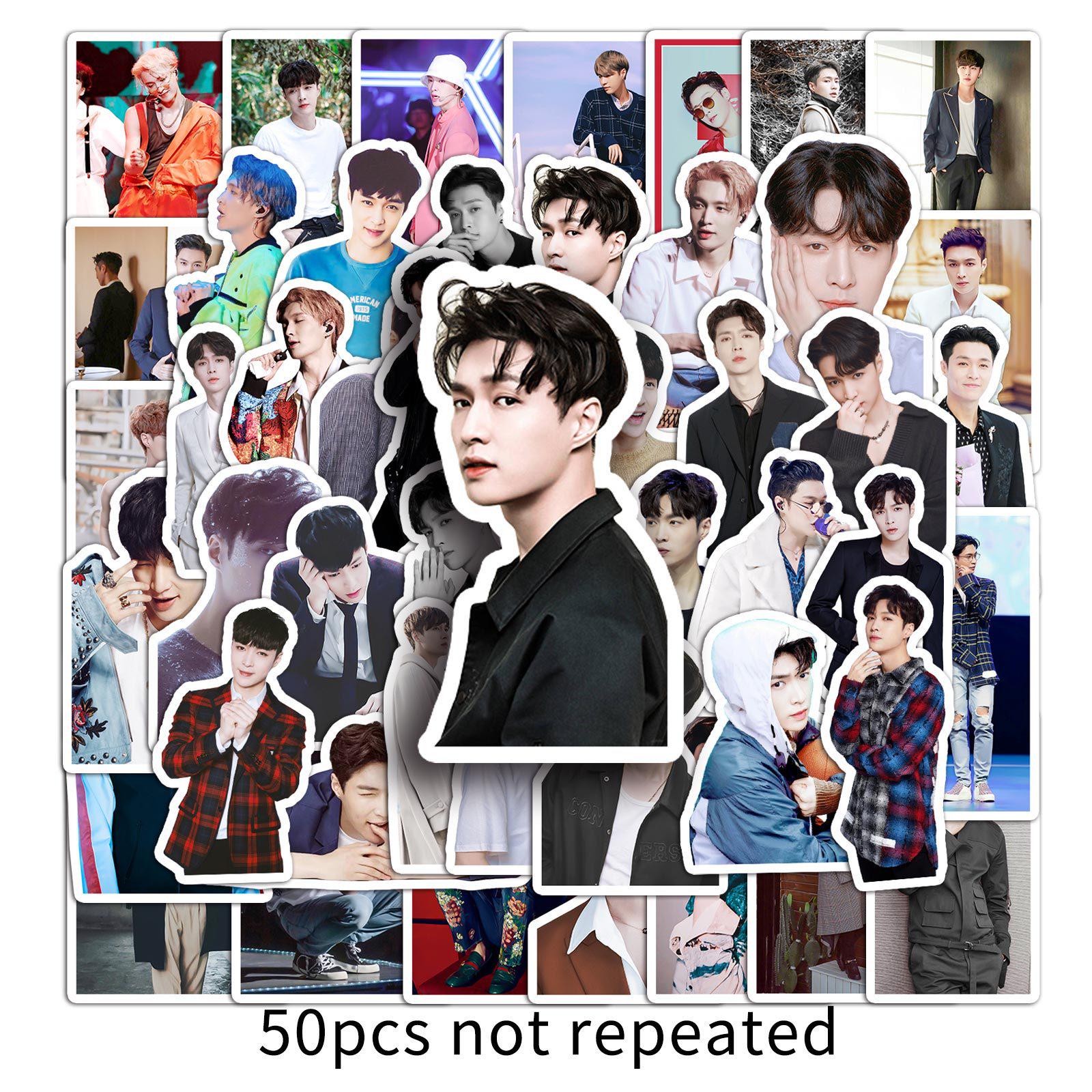 Zhang Yixing Little Sheep Star Idol Stickers – 50 Sheets for Notebooks and Suitcases