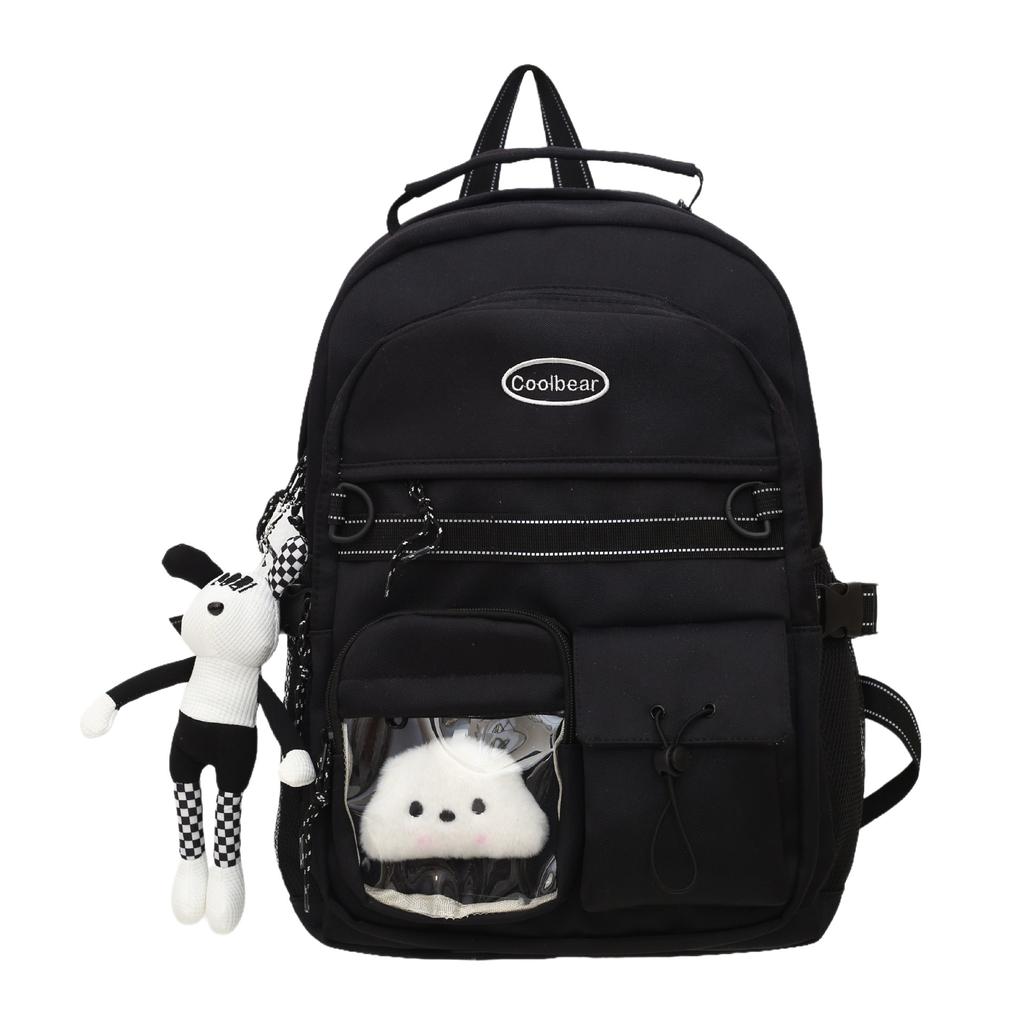 School bag new retro tooling school bag junior high school students large capacity backpack men trendy campus backpack women