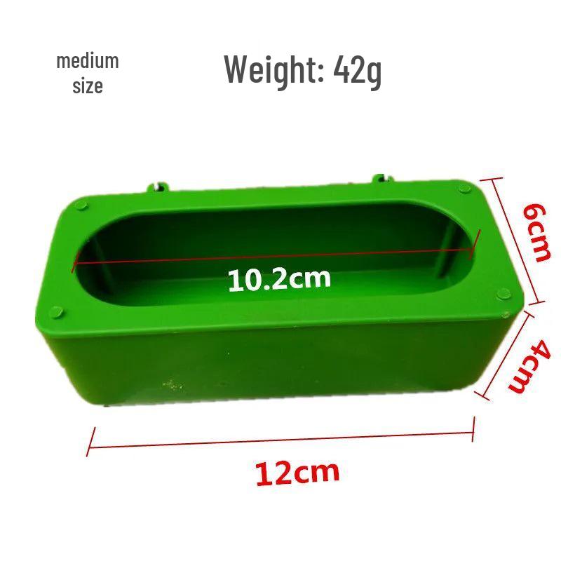 Bird Food and Water Box: Anti-Spill Hanging Trough for Parrots and Pigeons