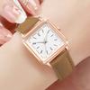 8Pcs/Set Fashion Women's Watch Sweet and Elegant Academy Style Leather Quartz Watch Set (Box Not Included)
