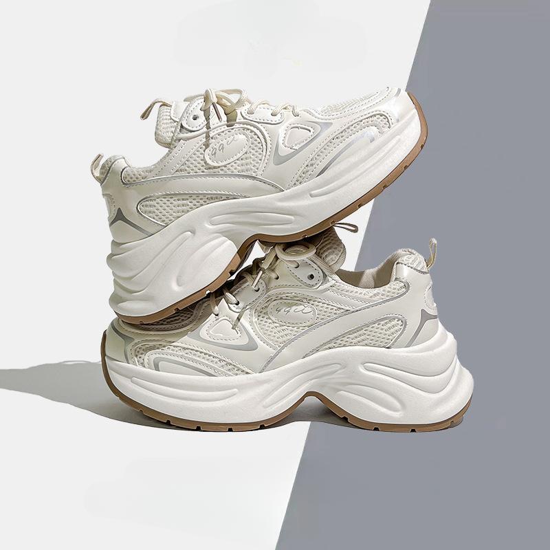 Fashionable and Comfortable Shoes Summer Mall Silver Pops Shoes Thick Bottom Heightening Women's Sports Shoes