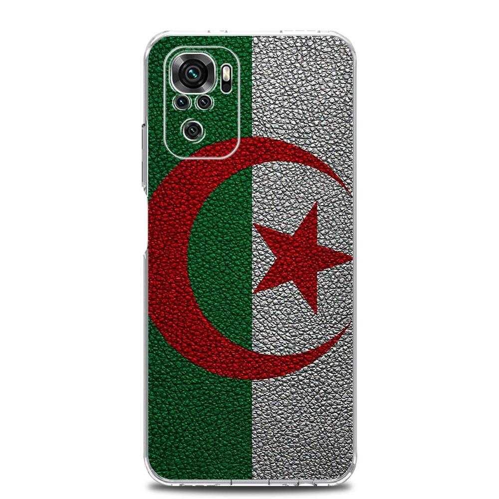 Algerien Flagge Telefon Fall Für Xiaomi Redmi Hinweis 13 12 5G 9S 9 8 10 11 Pro Plus 4G 9T 13C 12C10C 9C 9A 7 Pro Klar Abdeckung