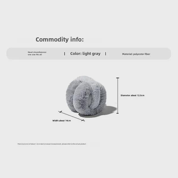 Plush Antifreeze Earmuffs - Unisex Winter Ear Warmers with Imitation Rabbit Fur, Cute and Cold-Proof.