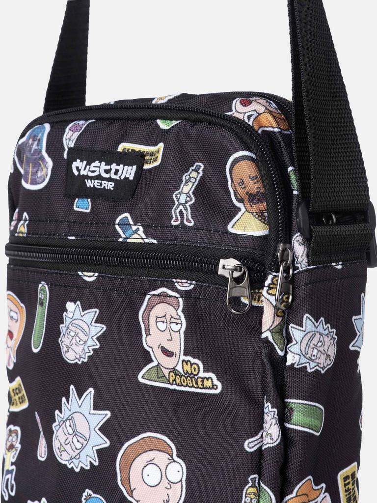 Borsa a tracolla casual da uomo Custom Wear 2.0 Rick and Morty gialla