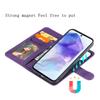 For Samsung Galaxy A55 5G Case 2 In 1 Detachable Magnetic Leather Wallet Mobile Cover with Strap