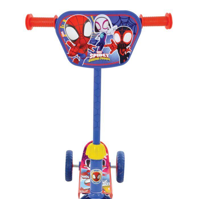 Kids 3-Wheel Scooter - Disney - Spidey And His Amazing Friends Deluxe - Sturdy Steel Frame