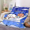 Personalisierter Name Persönlichkeit Bubu Dudu (4) Decke Weich & Warm Sofa Büro Bett Reise Mittagspause Decke, Geschenk Geeignet für Alle Jahreszeiten