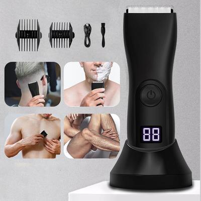 גוזם למפשעה IPX7 מכונת גילוח במפשעה מכסחת גוף להסרת שיער מכונת גילוח נגד מים מכשיר גילוח איבר חזה