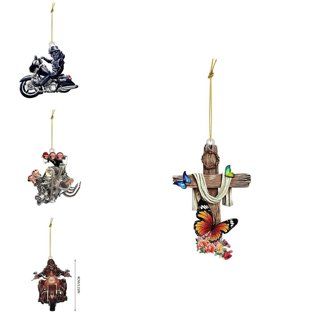 Skull Delightful Acrylic Zombie Gnome Pendant For Festive Car Home Decoration