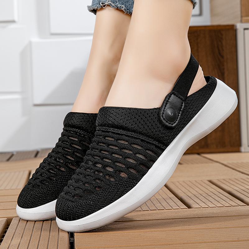 Modne Damskie Sandały Letnie Siatkowe Płaskie Klapki Oddychające Turystyczne Damskie Miękka Podeszwa Lekkie Outdoorowe Codzienne Buty do Chodzenia 2025