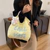 Large Capacity Student Bag for Women New Portable Bag  Light Letter Single Shoulder Crossbody Bag