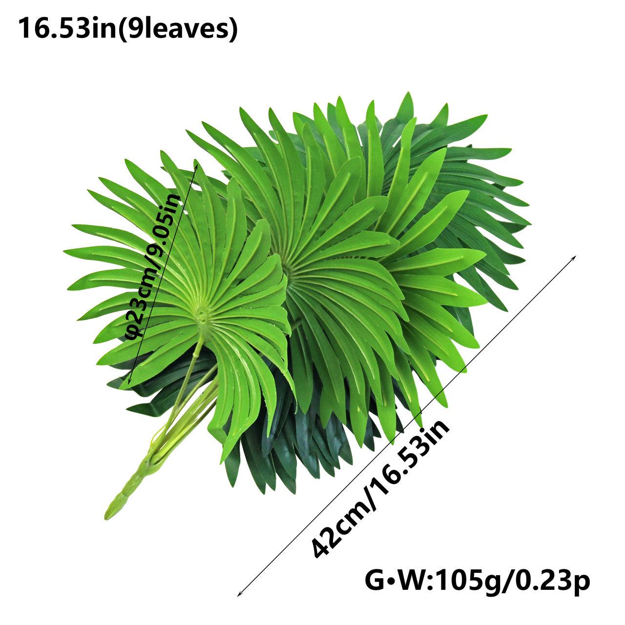Artificial Palm Leaf Ornament for Indoor and Outdoor Decor