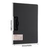 Standard Size Flipping Clipboard Folder With Horizontal Vertical Metal Clip File Organiser For School Office 12.8x9.65In